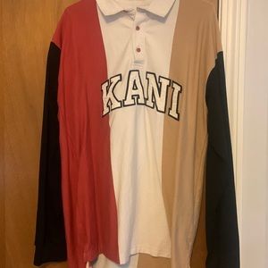 Mens Karl Kani long sleeve polo